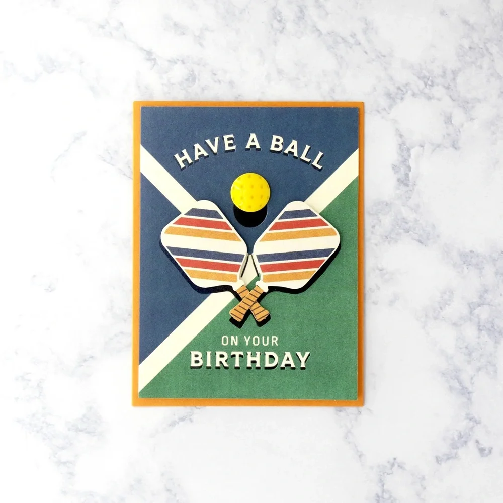 🆕Papyrus Pickleball Birthday Greeting Card